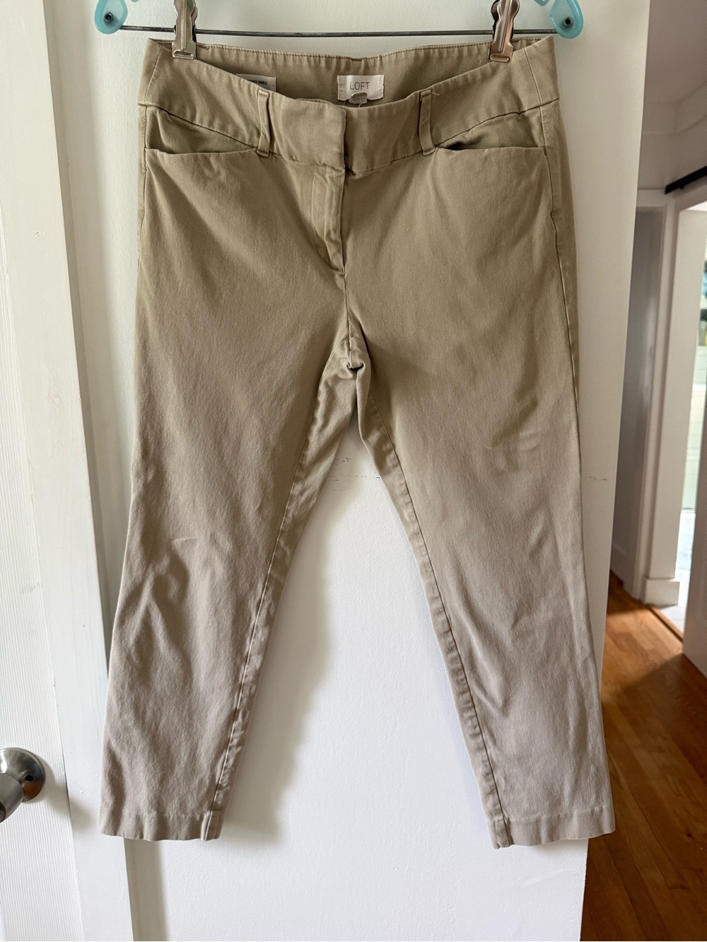 LOFT Outlet Tan Ankle Pants
